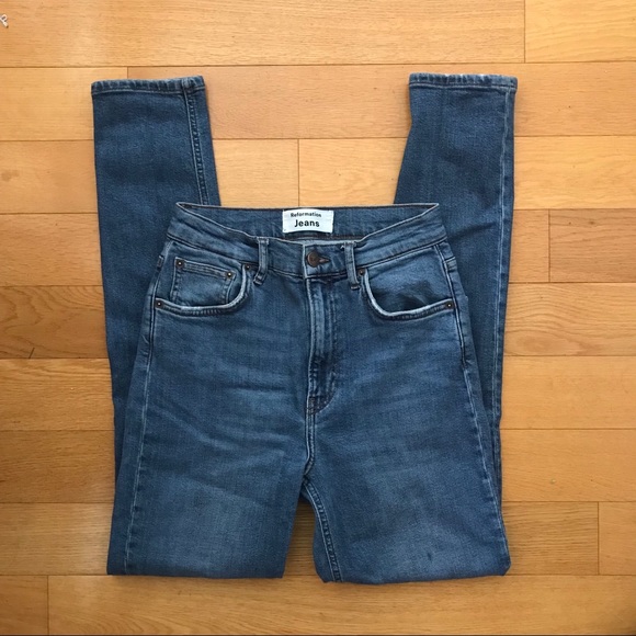Reformation Denim - Reformation High and Skinny Jeans in Rhine Wash